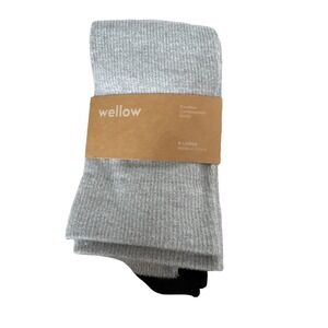 Wellow Bamboo Knee High Compression Socks 18-25 mmHg Sz XL Gray NWT